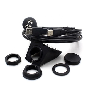 3ft kép <span class=keywords><strong>USB</strong></span> Bảng điều khiển không thấm nước gắn cáp phổ phụ trợ giao diện và cáp cho Xe thuyền xe máy - Product Image 4