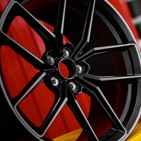 Rines de Aleación Forjados Monobloque de Estilo JDM Premium, Color Negro Mate, Multirradio, Cóncavos Profundos, para Autos de Pasajeros Nismo
