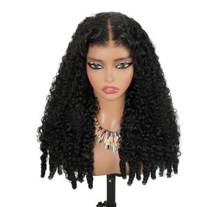 <span class=keywords><strong>Parrucca</strong></span> di capelli umani ricci birmani senza colla, pre-tagliata, con frontale in pizzo HD, colore rosso zenzero con riflessi bordeaux, per donne di colore - Product Image 2