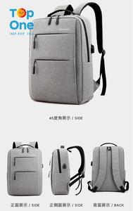 Top One Vente en gros 15.6 pouces College & Business Sac à dos pour ordinateur portable Tissu multifonctionnel bon marché avec fermeture éclair Fabriqué en Chine - Product Image 3