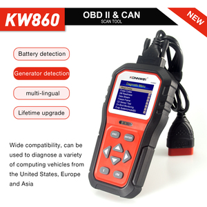 KW860 Nouveau <span class=keywords><strong>2023</strong></span> Lecteur de code OBD2 KONNWEI Lecteur de code OBD II Scanner de diagnostic automatique OBD EOBD Défaillance du moteur de voiture - Product Image 1