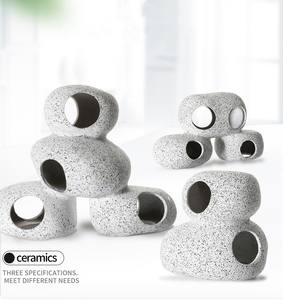 Ornements d'aquarium, crevettes betta, cichlidés, reproduction, cachette, grotte pour pleco, pierre céramique poreuse, cachette pour poissons, décoration - Product Image 2