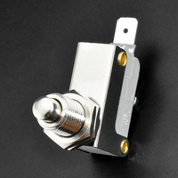 Micro-interrupteur à bouton-poussoir métallique 10MM 16A 1/2HP 125 250 VAC 0.6A 125VDC 0.3A 250VDC