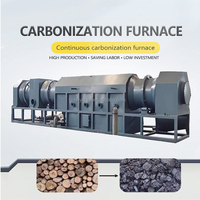 Four de carbonisation continu 500 kg/h pour la fabrication de briquettes de bois et de charbon de bois