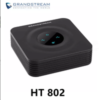 Vente directe usine – Prix bas – Adaptateur GSM ATA Grandstream HT802 pour voix et fax IP (2 ports SIP, ports FXS)