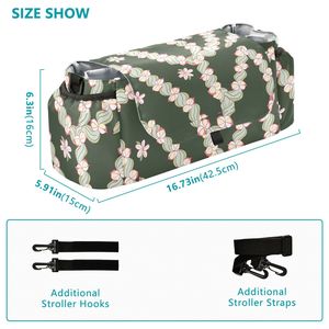 Hawaiianische Puakenikeni Multifunktionale Wickeltasche Reise-Kinderwagen-Organizer Individuell Anpassbar mit Geringer Mindestbestellmenge - Product Image 3