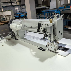 Machine à coudre industrielle à lit plat, automatique, haute vitesse, double aiguille, nouvelle, longueur de bras de 50 cm, pour utilisation en usine de fabrication - Product Image 4
