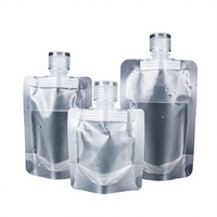 Pochettes de voyage distributrices 30ml 50ml pour shampoing et lessive, transparentes givrées avec bec verseur à clapet, soins personnels, vente en gros