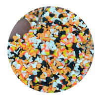 Halloween bonbons tranches de maïs argile polymère arrose pièces de bricolage décoration de gâteau Slime fournitures décoration