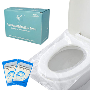 Özel seyahat tek kullanımlık plastik tuvalet oturağı kamu banyo için tek kullanımlık klozet kapağı kapakları - Product Image 1