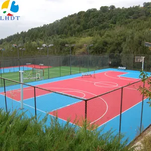 Hot Koop Kleurrijke Antislip Lange Gebruikende Leven Basketbal Hof Floor Mat