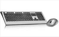 Keyboard dan Mouse Nirkabel 2.4G dengan Tata Letak Bahasa Inggris Ergonomis, Bersertifikasi ROHS, CE, dan FCC, Dilengkapi Tata Letak Bahasa yang Dapat Disesuaikan