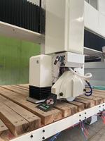 Machine de découpe à pont 4 axes ZEUS 4+3, scie à pierre CNC, coupe-marbre, granit, carrelage, moteur 15KW+7.5KW, longueur maximale 3200mm