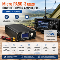 Amplificateur de puissance HF Micro PA50 3 3e génération 50W 3.5 30MHz, amplificateur de puissance portable pour ondes courtes, accessoire radio amateur