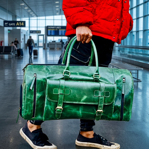 Sac à main vintage de grande capacité de haute qualité en cuir véritable avec fermeture éclair, léger, durable, qualité supérieure, prix compétitif B - Product Image 1