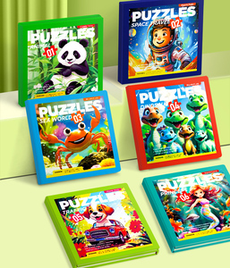 Rompecabezas Educativos para Niños, Juguete Plegable de Interacción Padres-Hijos, Libro Creativo Multinivel con Animales, Dinosaurios y Océanos - Product Image 5
