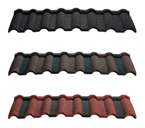 Fabricant professionnel de tuiles de toiture en pierre colorée ondulée résistantes à la chaleur, modernes, pour la construction de toitures - Product Image 1