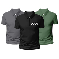 Polo pour homme en polyamide et élasthanne, effet rafraîchissant, col zippé, séchage rapide, haute extensibilité, pour le golf, logo personnalisé, vente en gros