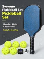 Pabrik grosir raket pickleball serat karbon hot-pressed dengan isian EVA&EPP 16mm yang tahan lama untuk raket kelas atas