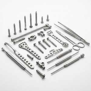 Layanan Pemesinan CNC Khusus untuk Implan Ortopedi dari Paduan Titanium, Pelat Tulang, Sekrup, Produsen Suku Cadang Presisi - Product Image 1