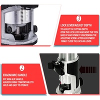 ATO A8121 Routeur Électrique Tondeuse Fraisage Du Bois Gravure Rainurage Coupe Main Sculpture Machine Sans Fil Brushless Tondeuse