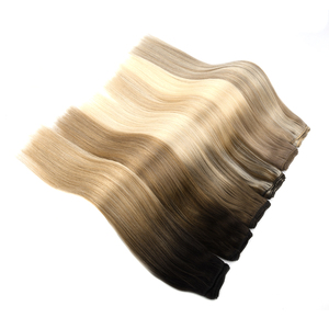K.SWIGS OEM Double Drown 100% Remy Extensions de Cheveux Humains Style Fashional Nature Trame de Cheveux Humains Cheveux Raides - Product Image 1