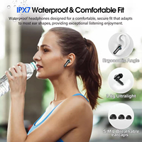 Écouteurs sans fil intra-auriculaires OEM Fashion TWS ANC ENC HE-076D avec 4 micros et écran tactile, idéaux pour les cadeaux d'affaires