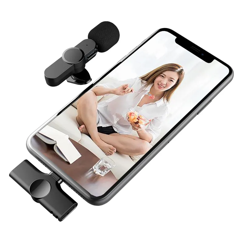 EP033 Microfoon Voor Iphone 7 8 Plus X Xs Max 11 Pro Xr Condensator Studio Professionele Live Streaming Audio Revers lavalie