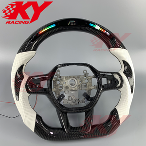 RPM LED Display Twill Carbon Fiber Customized Steering <b>Wheel</b> for Honda Accord Sport Civic 11th Gen CRV EX Acura Integra Type S - Product Image 3