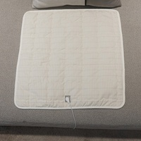 Almohadilla Conductora de Algodón para Terapia de Conexión a Tierra, Plegable, Portátil, Antiestática, Lavable, 400 Hilos, Ecológica, No Tóxica, para Todas las Estaciones, 46x46cm