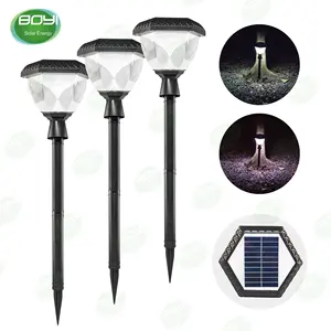 High power waterproof 74 led solar power garden decorative lights with remote