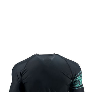 Manga larga lisa de calidad superior para hombres BJJ Rash Guards Elegante personalizado de alta calidad MMA Rash Guards - Product Image 5