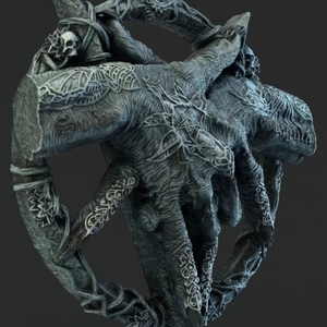 Halloween décoration <span class=keywords><strong>de</strong></span> la maison nouveau BCA38 <span class=keywords><strong>diable</strong></span> porteur résine ornements Baphomet tentures pour atmosphère festive - Product Image 5