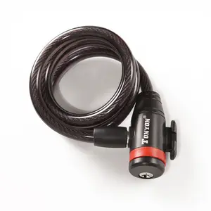 TONYON-cerradura con cable para bicicleta de montaña, accesorio adecuado para batería de coche, bloqueo de doble llave