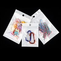 Calcetines de plástico transparente con logotipo personalizado, embalaje de una cremallera transparente de un lado, estructura de Material CPP segura a prueba de humedad para piedras preciosas