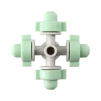 Système d'atomisation, micro-brumisateur suspendu, buse de brumisation à 4 voies, brumisateur de jardin, buse de pulvérisation