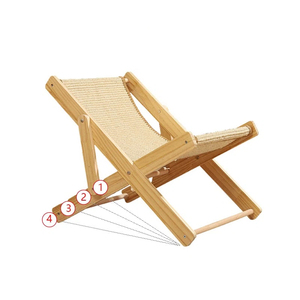 Recién llegado, <span class=keywords><strong>tumbona</strong></span> acogedora para gatos, silla de playa <span class=keywords><strong>plegable</strong></span> <span class=keywords><strong>y</strong></span> portátil, hamaca, muebles de exterior originales hechos de <span class=keywords><strong>madera</strong></span> - Product Image 1