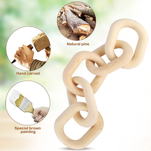 Cadena <span class=keywords><strong>de</strong></span> eslabones <span class=keywords><strong>de</strong></span> <span class=keywords><strong>madera</strong></span> decorativa, cadena <span class=keywords><strong>de</strong></span> eslabones <span class=keywords><strong>de</strong></span> <span class=keywords><strong>madera</strong></span> estilo bohemio tallado <span class=keywords><strong>a</strong></span> <span class=keywords><strong>mano</strong></span>, estilo rústico - Product Image 6