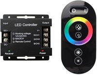 Contrôleur LED tactile RF haute puissance 12V 24V 30A à gradation progressive avec télécommande sans fil pour bande LED monochrome, CCT, RGB