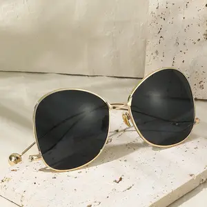 QSKY personalizado padrão bom preço casual ao ar livre lentes de vidro óptico vintage retrometal frame óculos de sol para homens e mulheres