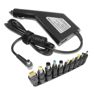 Universal Car 90W Charger Multi-type Laptop Power Supply Adapter for Hp Lenovo Asu s Ac er Notebooks 19V 4.74A Car Charger