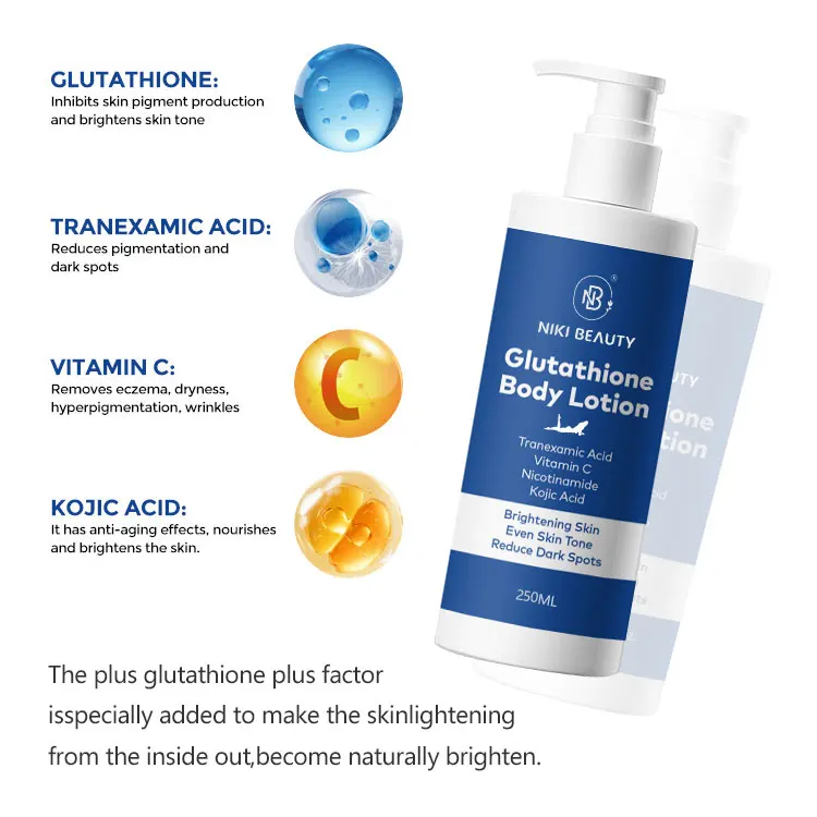 how to make glutathione lotion Wholesale Glutathione Body Lotion Kojic Acid Vitamin C Coconut Fragrance  for Skin Brightening Deep Hydration All Skin Types| Alibaba.com