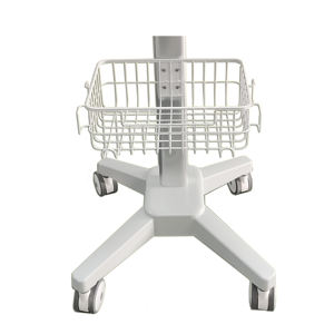 병원 가구 도매 모니터 스탠드 항공 알루미늄 휴대용 의료 기기 모바일 카트 트롤리 - Product Image 6