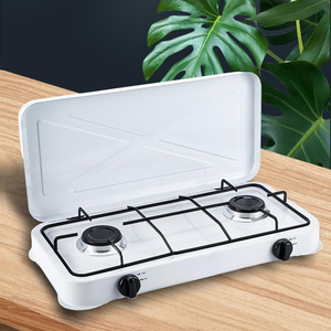 Indoor Table Top 2 Burner Gas Stove Kitchen Propane Gas Cooktops <strong>European</strong> Furnace - Product Image 6