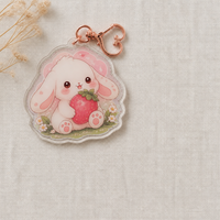 Breloques en acrylique personnalisées en gros, porte-clés transparents, pendentifs animaux Kawaii, accessoires de sac mignons pour cadeaux et fêtes