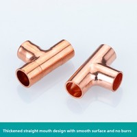 Harga pabrik Fitting Tee kompresi sama pipa tembaga Bushing 25mm 20mm ukuran Forged Cast Plating lukisan Model Nomor kepala