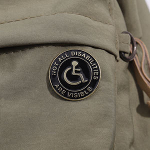 Tidak semua disabilitas terlihat pin Enamel cacat ransel kesadaran lencana mode hadiah aksesori pakaian - Product Image 3