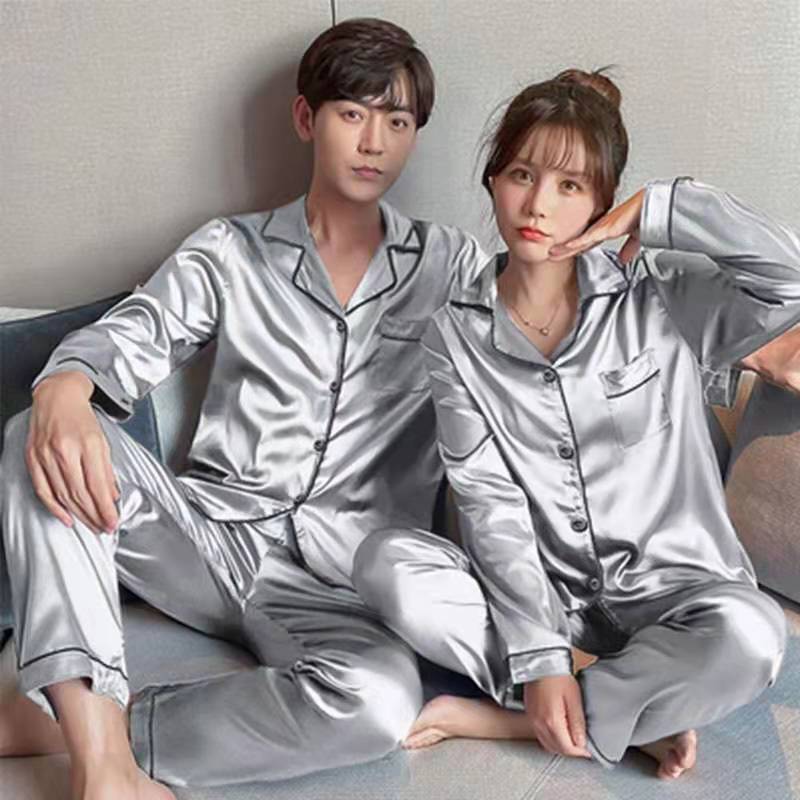 Ensemble Pyjama Homme Satin Manches Courtes - Pantalon Soyeux Confortable, Qualité Supérieure