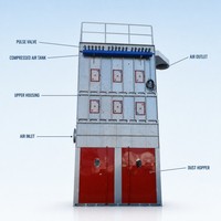 Extracteur de sciure à jet pulsé avec sac filtrant antistatique à nettoyage automatique, homologué CE, pour dégauchisseuse, dégauchisseuse-raboteuse, ponceuse, routeur CNC