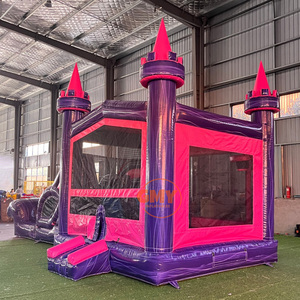 Château gonflable commercial d'usine avec toboggan, château gonflable avec toboggan aquatique à <span class=keywords><strong>vendre</strong></span> - Product Image 3